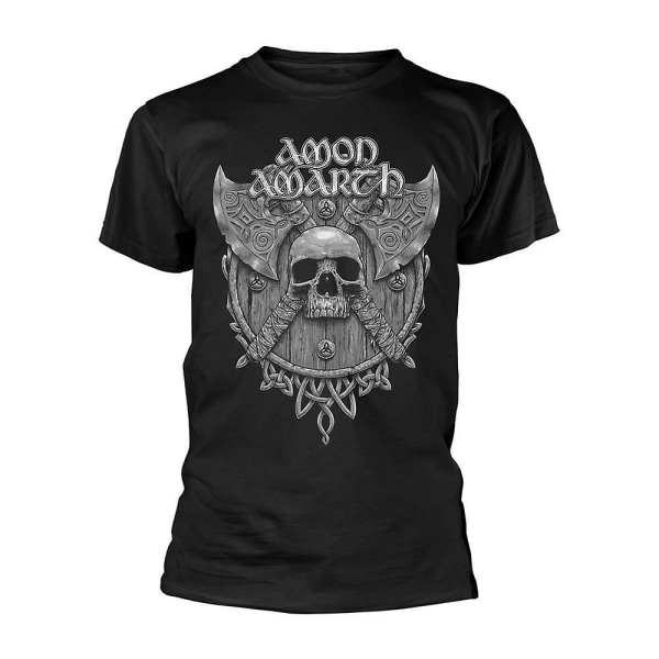 Amon Amarth grå skalle T-shirt L