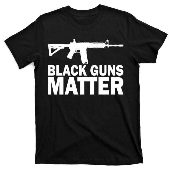 Black Guns Matter AR-15 T-shirt XXXL