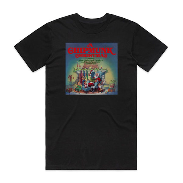 The Chipmunks A Chipmunk Christmas 1 Album Cover T-shirt Svart XXL
