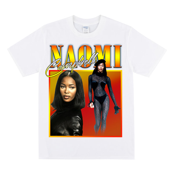 NAOMI CAMPBELL Homage T-skjorte White XXL