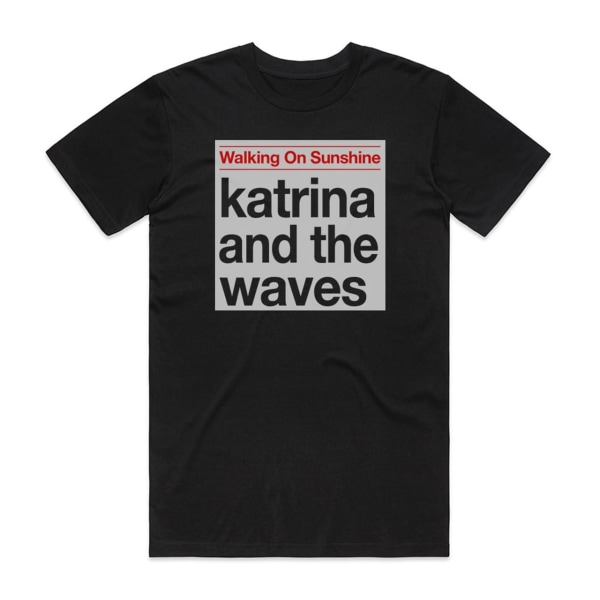 Katrina and the Waves Walking On Sunshine -albumin kansikuva T-paita Musta XXXL