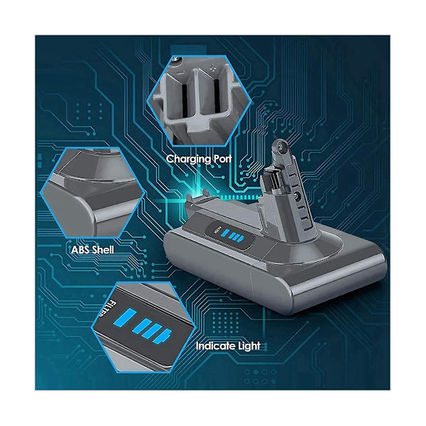 Reservedeler V10 Batteriadapter + Børst + Skrutrekker 21.6v for V10 Sv12 V10 Fluffy V10 Animal Absolute Støvsuger