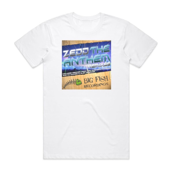 Zedd The Anthem Remixes Album Cover T-shirt Vit XXL