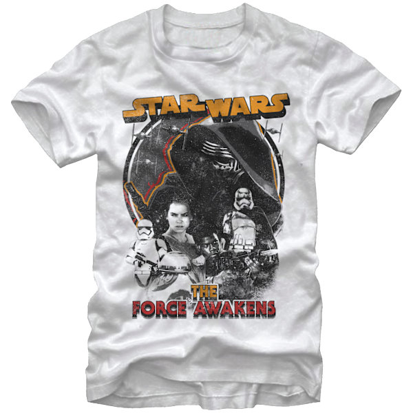 The Force Awakens Collage Star Wars T-skjorte XXXL