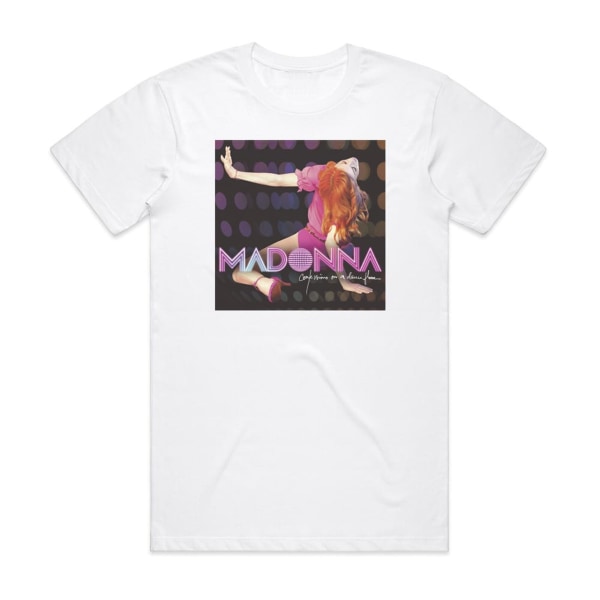 Madonna Confessions på ett dansgolv Cover T-shirt Vit L