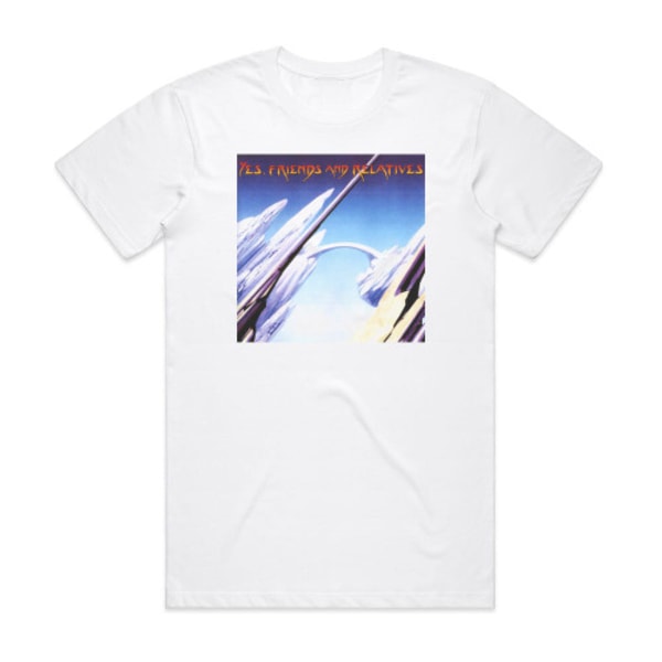 Yes Yes Friends And Relatives Album Cover T-Shirt Hvid S