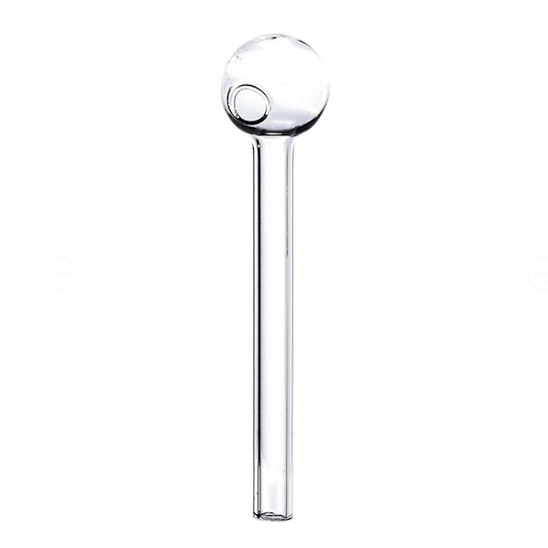 Bærbar Transparent Halm Drikkehalm Glas Halm Med Boblekugle, Brændstofovn Glasrør b