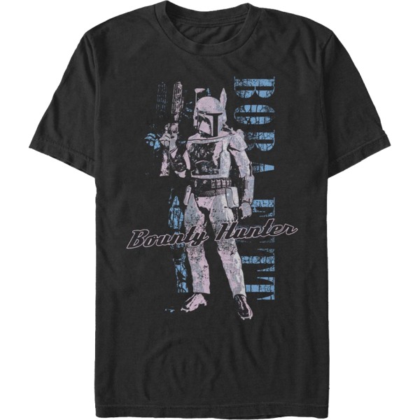 Distressed Bounty Hunter Boba Fett Star Wars T-skjorte XXL