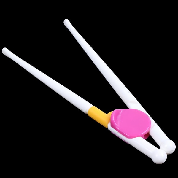 1 Par Barn Chopsticks Träning Assistent Lärning Lätt Att Använda Populär Färg: Rosa