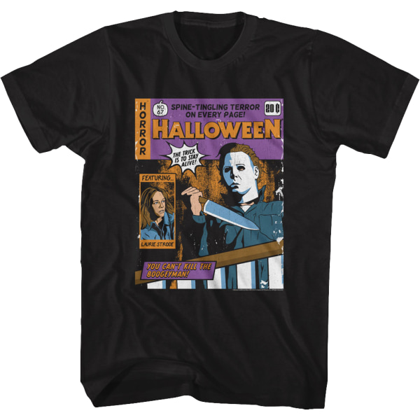 T-tröja för Halloween för ryggrad som sticker cover för serietidning M