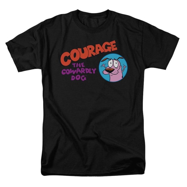 Courage The Cowardly Dog Courage Logo T-shirt XXXL