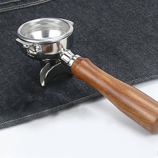 58 mm:n ruostumattomasta teräksestä valmistettu kahvinkeittimen pohjaton suodatinpidike portafilter Expobar kaksoisportti u