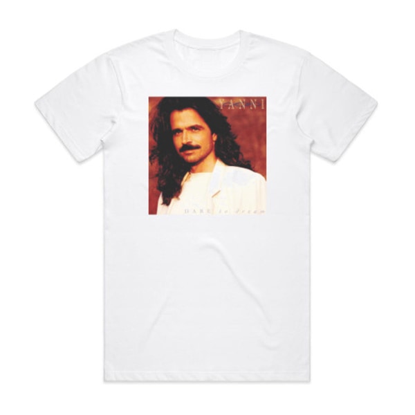 Yanni Dare To Dream 1 Album Cover T-skjorte Hvit M