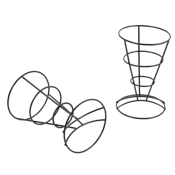 2-delt stativkurv for pommes frites, chips og snacks