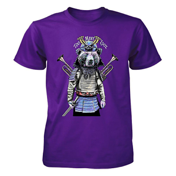 Too Many Zooz Samurai Bear T-skjorte M