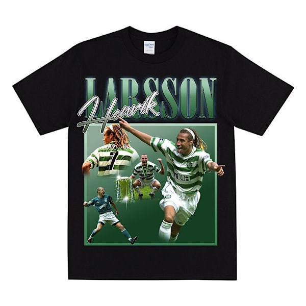 HENRIK LARSSON Kunnianosoitus T-paita Black L