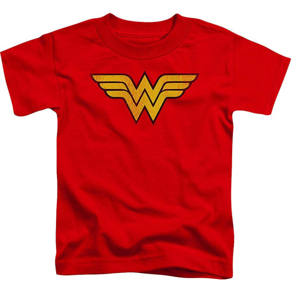 Wonder Woman T-shirt til unge med slidt logo S