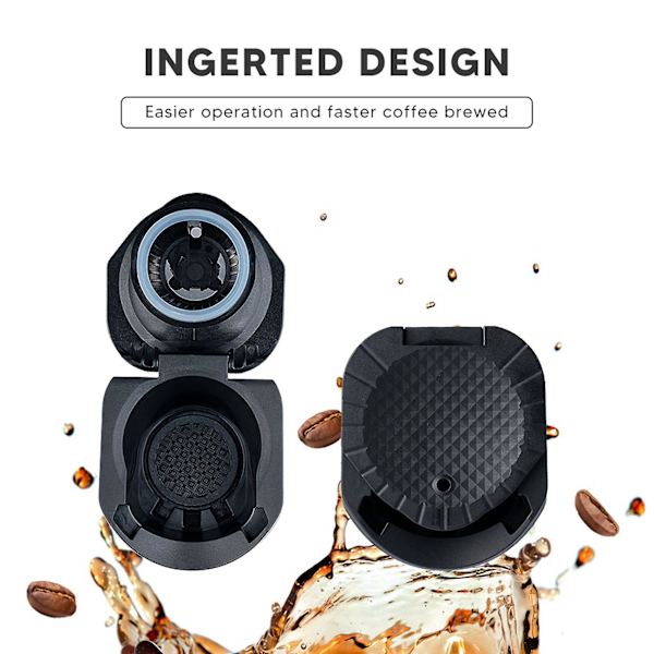 2x Kaffeekapsladapter Omvandlingshållare Fäste för Genio S Piccoloxs Edg466 Edg606
