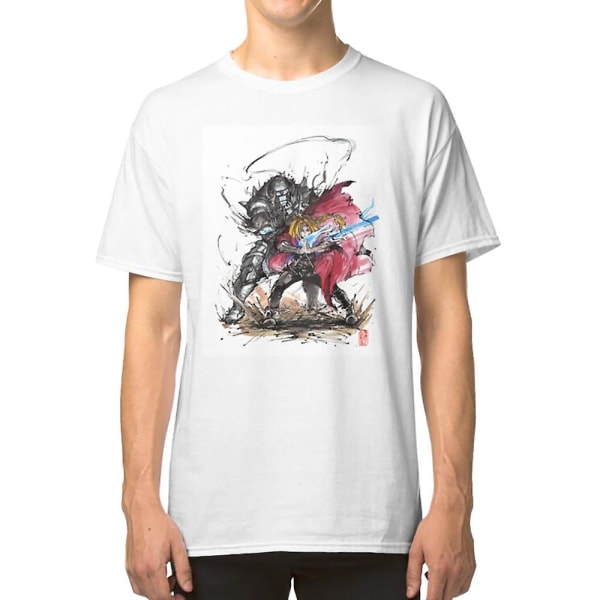 Tribute til Elric-brødrene fra Fullmetal Alchemist T-shirt S