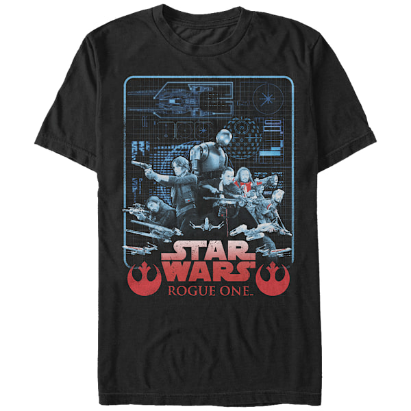 Star Wars Rogue One Blåtryk T-shirt L