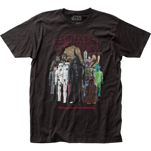 Bad Guy Action Figures Star Wars T-shirt XL