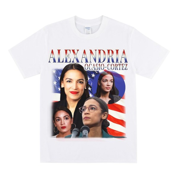 ALEXANDRIA OCASIO CORTEZ Hyldest T-shirt White XL