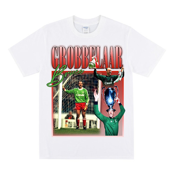 BRUCE GROBBELAAR Hyldest T-shirt Til LFC Fans White M