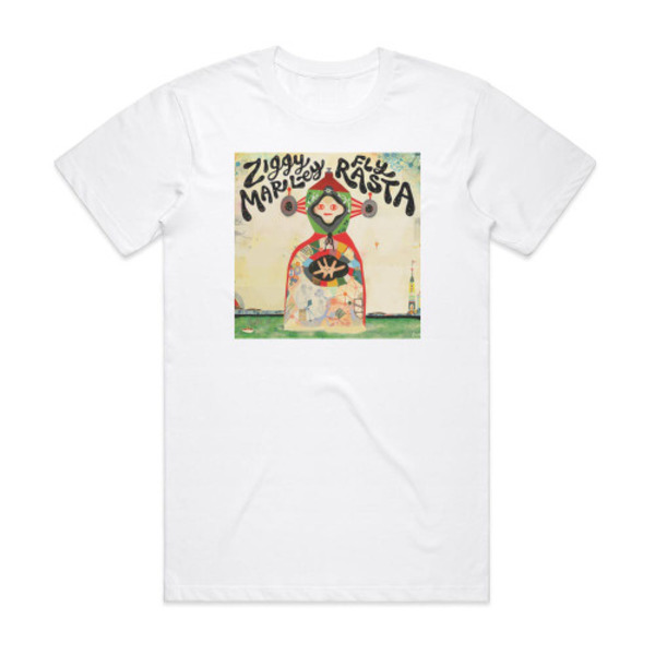 Ziggy Marley Fly Rasta -albumin kansipaita valkoinen XXXL