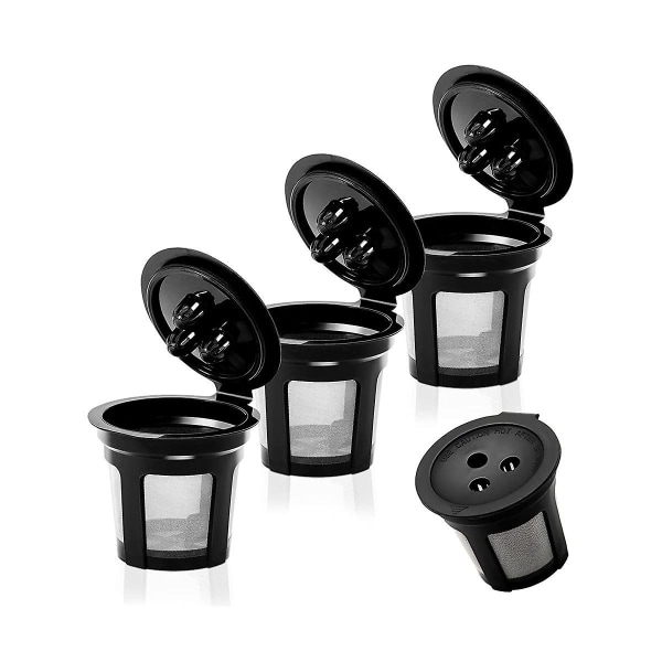 4-pakks gjenbrukbare K-kopp-pods for Ninja Dual Brew kaffemaskin, gjenbrukbare K-pods for alltid K-kopp kaffe