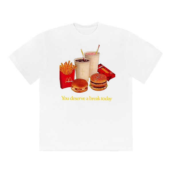Cactus Jack X Mcdo T-skjorte Fortjener En Pause M