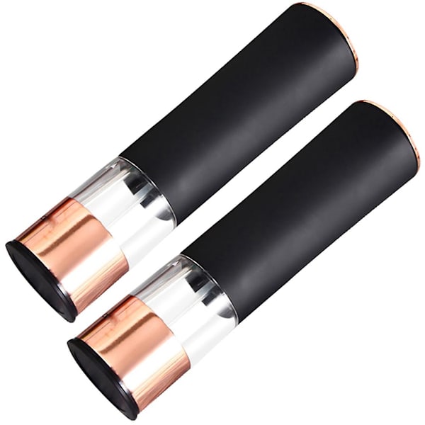 2 stk Automatisk Pepper- og Saltsliper Elektrisk Kryddersliper Batteridrevet Justerbar Grovhet Pepper