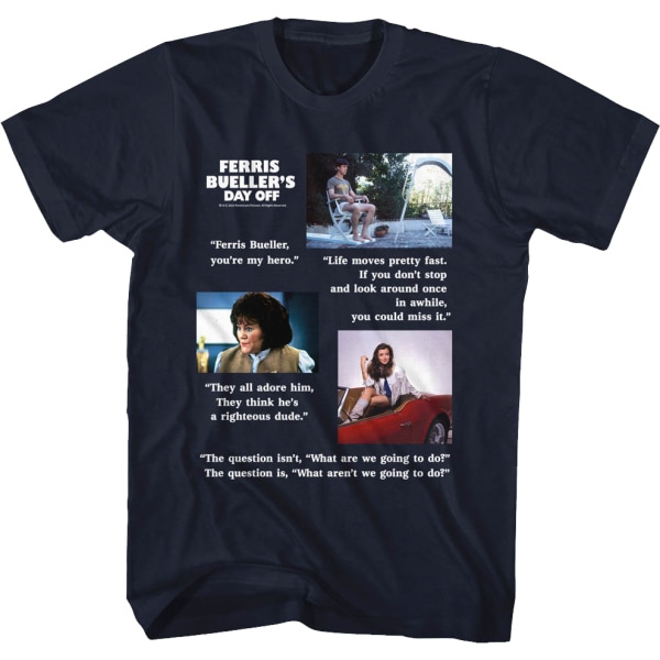 Movie Quotes Ferries Bueller's Day Off T-Shirt S