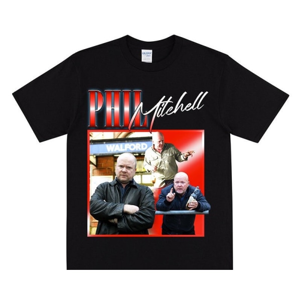 PHIL MITCHELL Homage T-skjorte Black S