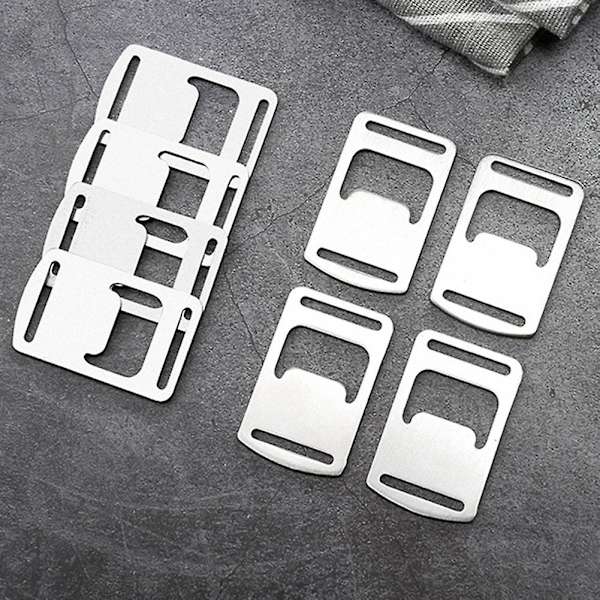 Mini Heavy Duty Flat Flasköppnare i Rostfritt Stål, 50-pack