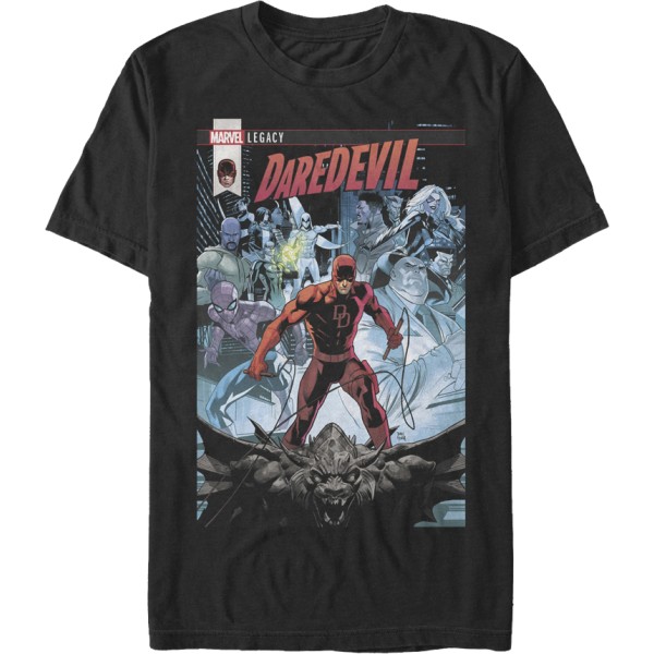 Back In Black Daredevil T-Shirt Ny XXL