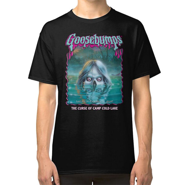 R.L. Stine Goosebumps Nightmare Halloween Camp Lake Horror T-shirt S