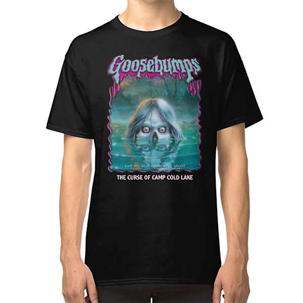 R.L. Stine Goosebumps Nightmare Halloween Camp Lake Kauhu T-paita XXXL