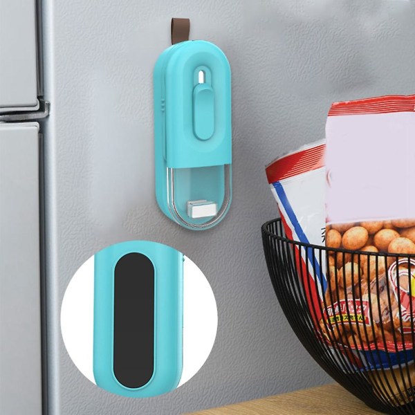 Mini-pussi sulkija, 2-in-1 kannettava sulkija ja leikkuri, tyhjiöpakkaus, käsikäyttöinen sulkija kotikäyttöön