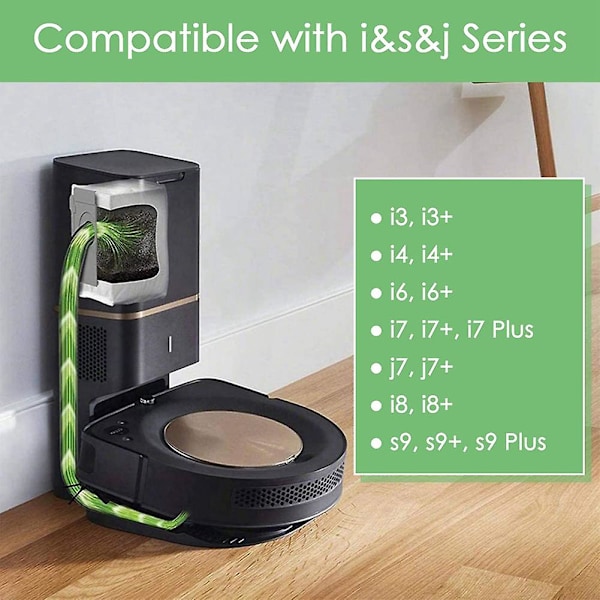 Dammsugarpåse Kompatibel med I3 I3+ I4 I4+ I7 I7+ S9 S9+ Dammsugartillbehör