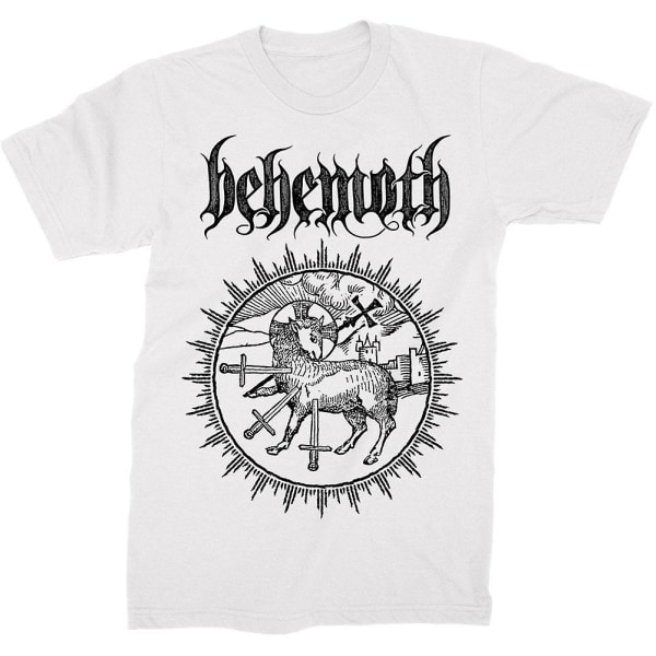 Behemoth Lamb Sigil Hvit T-skjorte S