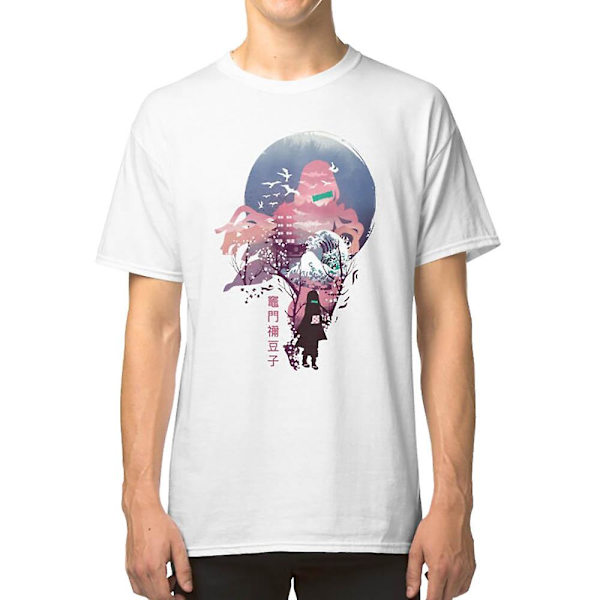 Fantastisk Anime Demon Slayer Kamado Nezuko Häftiga Konster T-shirt M