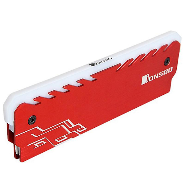 Jonsbo 2-pack RAM-kylare, lysande med omkopplingsbar RGB-belysning, Röd