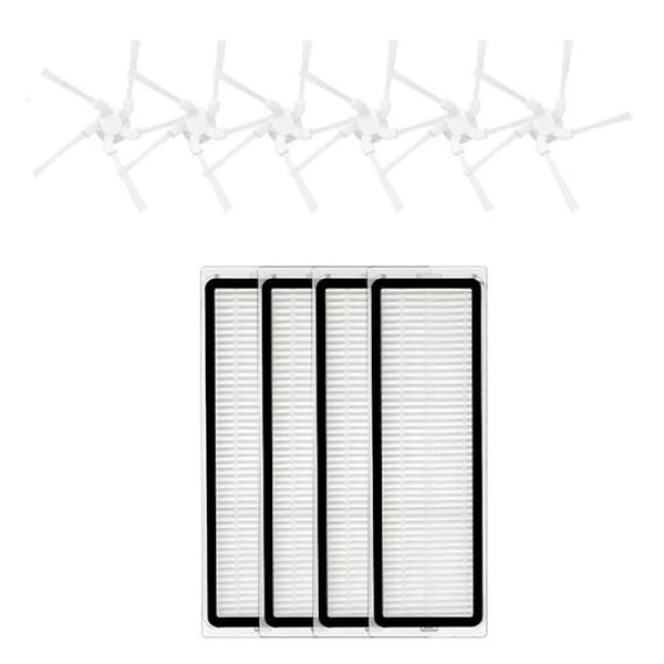 W10/w10pro Robotstøvsuger Reservefilter og Sidebørste Sett