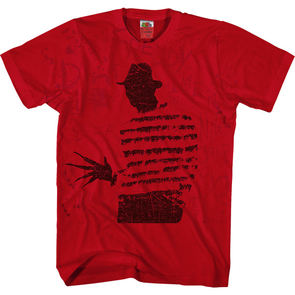 Freddy Silhouette Nightmare On Elm Street T-skjorte XL