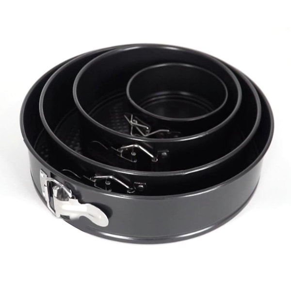 Non-stick springform bakformar 4 tum, 7 tum, 9 tum och 10 tum, lös botten, set om 4 för cheesecake