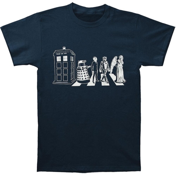 Doctor Who detaljerade Street Crossing T-shirt XL