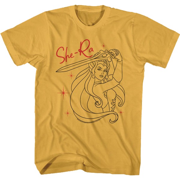 She-Ra Sketch Masters of the Universe T-shirt S