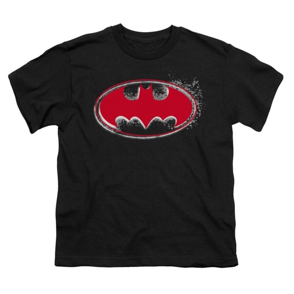 Batman Hardcore Noir Bat Logo Ungdom T-shirt M