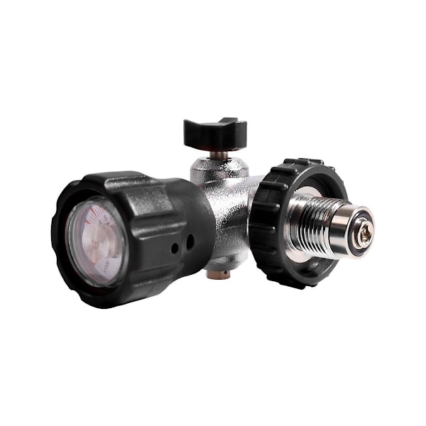 G5/8-14 Scuba Valve Regulator Fyldestationsslange Inflation Connector, Sort