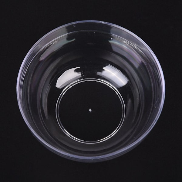 Kvinnor 9cm x 4.5cm DIY ansiktsmask klar plastskål mixer stativ 2 st